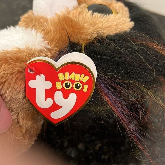 Ty Beanie Boos - RAMSEY the Unicorn Lion Unilion Stuffed Plush Animal Toy - Picture 10 of 11